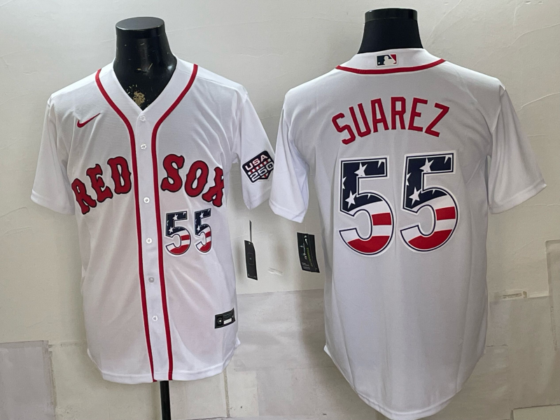 Men Boston Red Sox #55 Suarez white 2026 Nike MLB Jerseys 0716002->st.louis cardinals->MLB Jersey